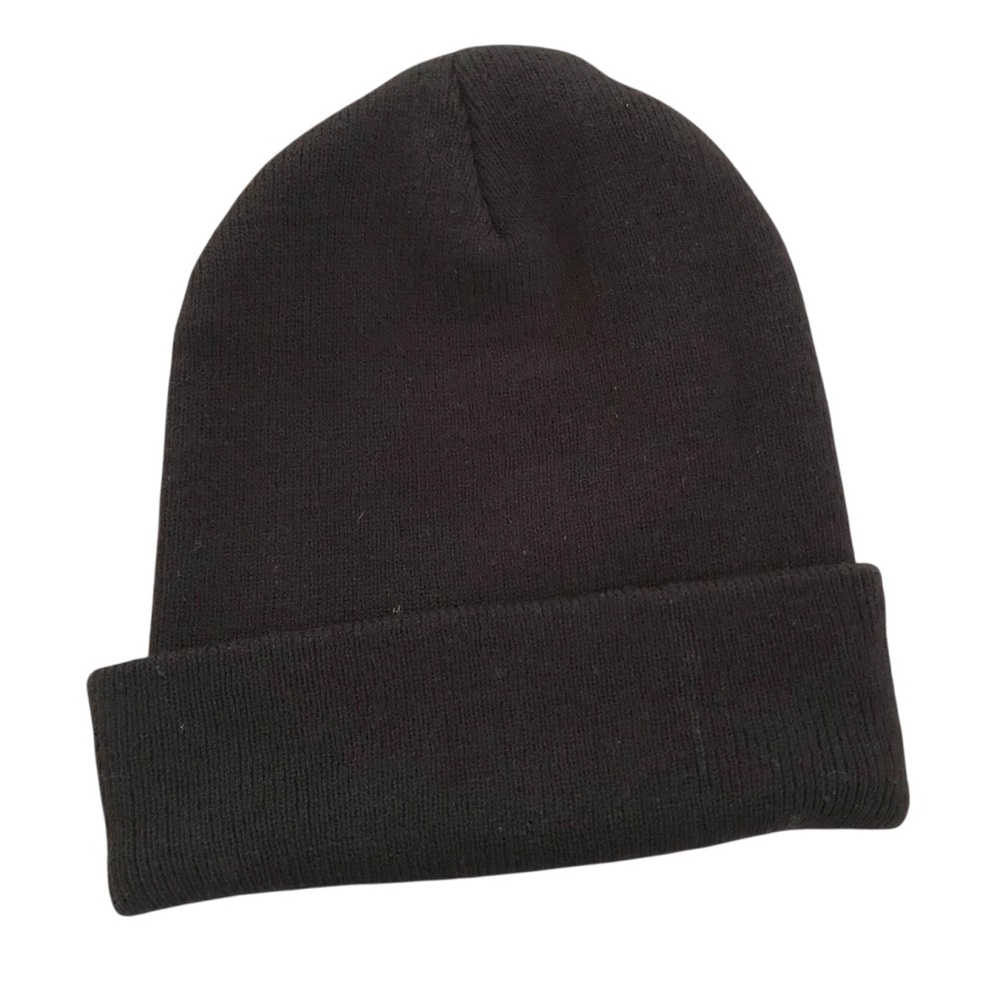 Upcycled Beanie With Vintage Patch - image 4